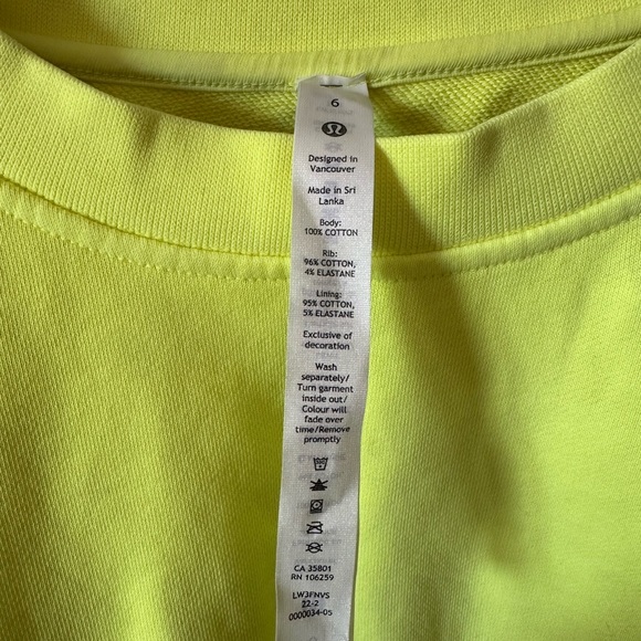 Lululemon Oversized Cropped Crew Neck Sweater - Picture 3 of 3